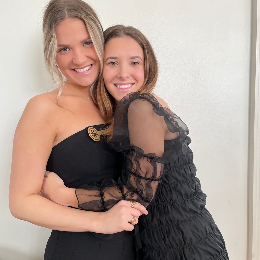 Princess Polly Black Ruffle Dress & Black Slip